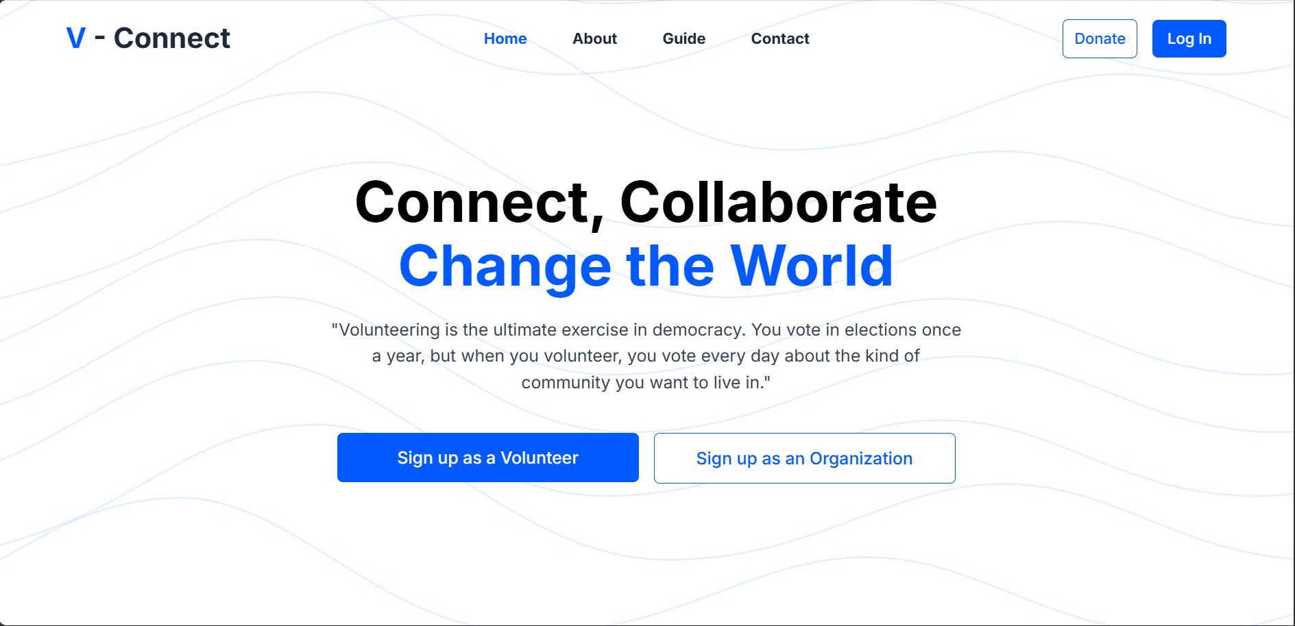 V-Connect – Volunteering Management System